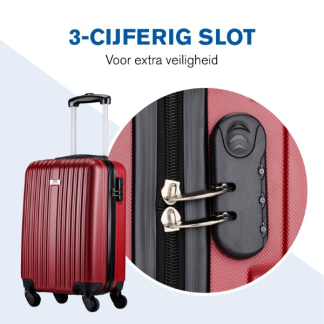 Slazenger Kofferset | Slazenger | 2-delig (Hand- en ruimbagage, Rood) 871125224729 K170407019 - 5