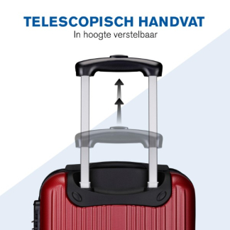 Slazenger Kofferset | Slazenger | 2-delig (Hand- en ruimbagage, Rood) 871125224729 K170407019 - 6