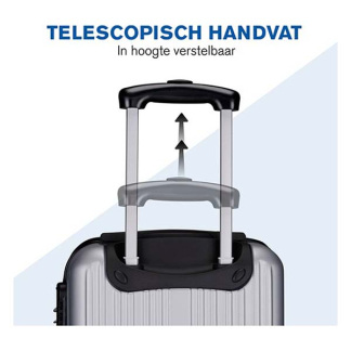 Slazenger Kofferset | Slazenger | 2-delig (Hand- en ruimbagage, Zilver) 871125224726 K170407018 - 5