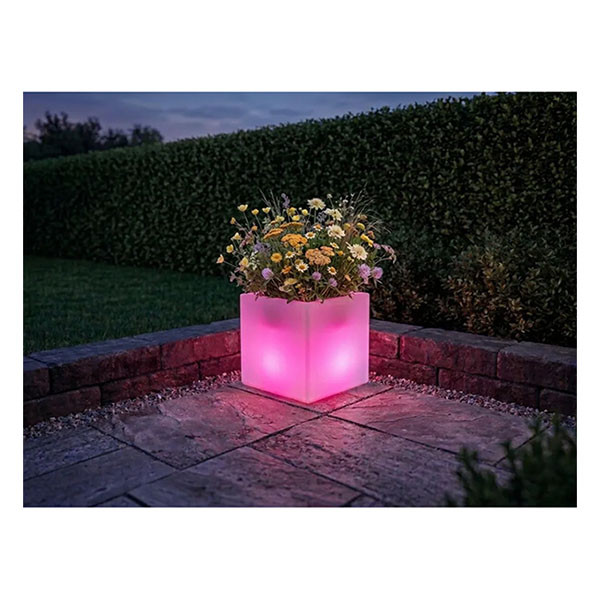 Smartwares Verlichte bloempot | 37 x 37 x 37 cm | Smartwares (RGB, Warm wit, Afstandsbediening, IP44, Binnen/Buiten) OSL-60083 K150303767 - 5