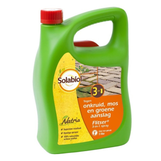 Solabiol Onkruidverdelger 3-in-1 | Flitser | Solabiol | 30 m² (Natuurlijk, Gebruiksklaar, 3 liter) 84132551 K170501376 - 