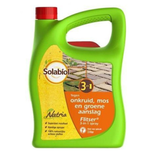 Solabiol Onkruidverdelger 3-in-1 | Flitser | Solabiol | 30 m² (Natuurlijk, Gebruiksklaar, 3 liter) 84132551 K170501376 - 