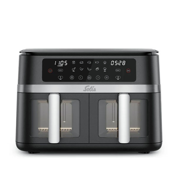 Solis Airfryer | Solis | 2 x 5.5 liter (2200W, Dubbel, Digitaal) 97989 K180108218 - 2