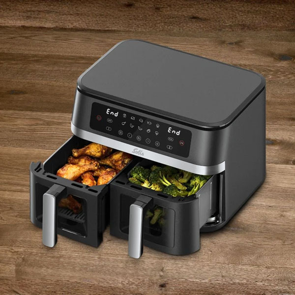Solis Airfryer | Solis | 2 x 5.5 liter (2200W, Dubbel, Digitaal) 97989 K180108218 - 7