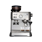 Solis Espressomachine | Solis | Grind & Infuse Perfetta | 1640 watt (Programmeerfuncties, Manometer, Stoompijp, Bonenmaler, Zilver) 98036 K170108382 - 1