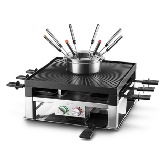 Solis Gourmetstel | Solis | 8 personen (3-in-1, Raclette, Fondue, Grill, 1200W) 97721 K170109077