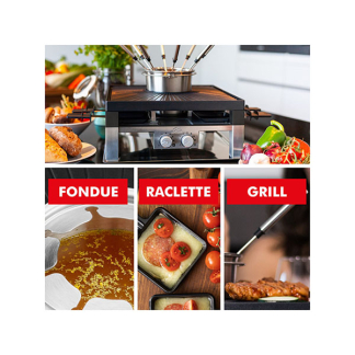Solis Gourmetstel | Solis | 8 personen (3-in-1, Raclette, Fondue, Grill, 1200W) 97721 K170109077 - 5