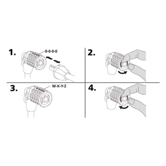 Stanley Cijferslot fiets | Stanley | 180 cm (Ø10 mm, 4 cijfers) 83.400.53 K170103471 - 3
