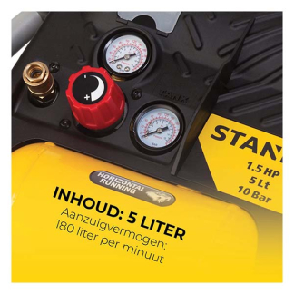 Stanley Compressor | Stanley | DN200/10/5 (1100W, 5 L, Max. 10 bar) 8215250STN596 K101303008 - 9