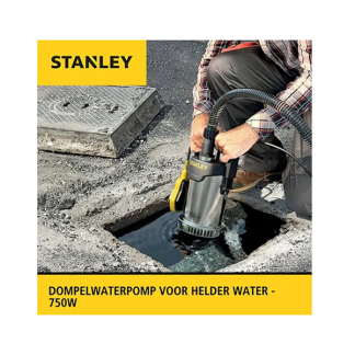 Stanley Dompelpomp | Stanley | 11000 ltr/u (750 W, Schoon water, Vlotterschakelaar) STN-P750SS K170100007 - 2