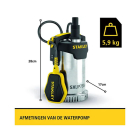 Stanley Dompelpomp | Stanley | 11000 ltr/u (750 W, Schoon water, Vlotterschakelaar) STN-P750SS K170100007 - 5