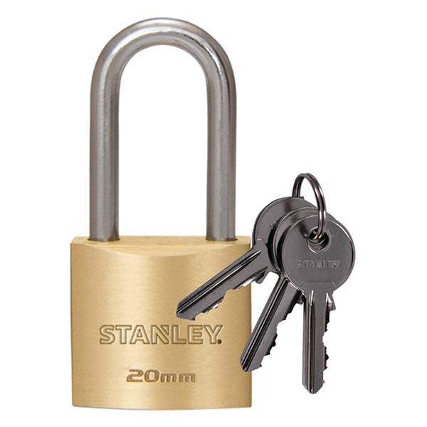 Stanley Hangslot | Stanley | 20 mm (Massief messing, 3 Sleutels, Buiten) 83.400.21 K170103466 - 1
