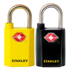 Stanley Hangslot | Stanley | 2 stuks | 20 mm (2 sleutels, TSA-goedgekeurd, Zwart, Geel) 83.400.38 K170103467 - 1
