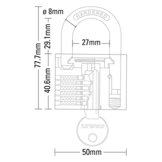 Stanley Hangslot | Stanley | 50 mm (Massief messing, 3 Sleutels, Buiten) 83.400.13 K170103464 - 2