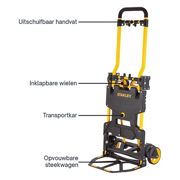 Stanley Steekwagen | Stanley | SXWTD-FT585 (Inklapbaar, Plateauwagen, Max. 137 kg) SXWTD-FT585 K101303010 - 2