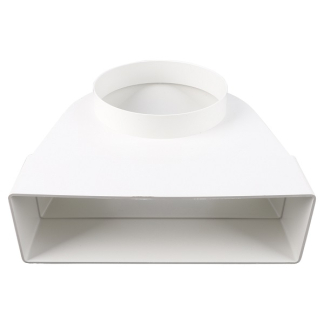 Starx Buisverloopstuk | Starx | Ø 125 mm naar 204 x 60 mm (Haaks) 45.709.33 K081000339