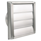 Buitenrooster | Starx | Ø 150 mm (Lamellen, RVS, Zilver)