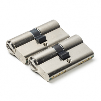 Starx Cilinder | Starx | 2 stuks (Dubbel, Gelijksluitend, SKG**, 30/30 mm, Vernikkeld, 6 sleutels) 8760228 K010808144 - 1