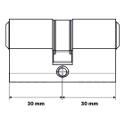 Starx Cilinder | Starx | 2 stuks (Dubbel, Gelijksluitend, SKG**, 30/30 mm, Vernikkeld, 6 sleutels) 8760228 K010808144 - 4