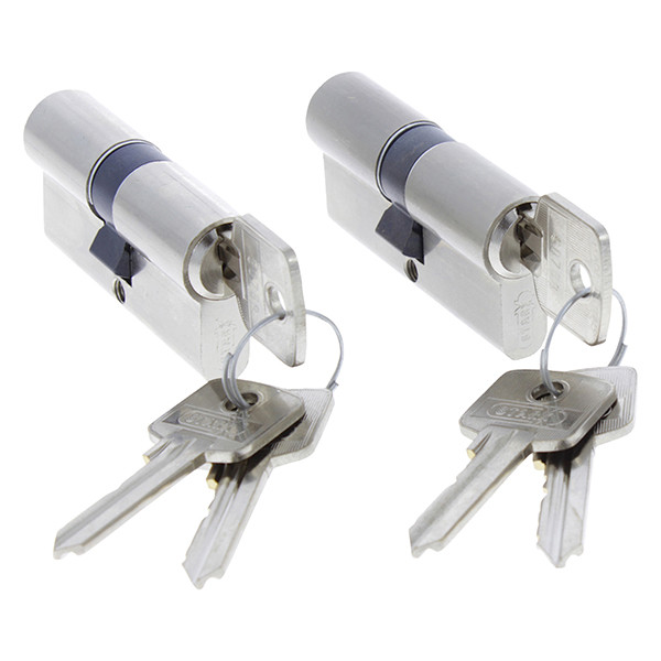 Starx Cilinder | Starx | 30/30 mm | 2 stuks (Dubbel, Gelijksluitend, 6 sleutels) 8760222 K010808138 - 2