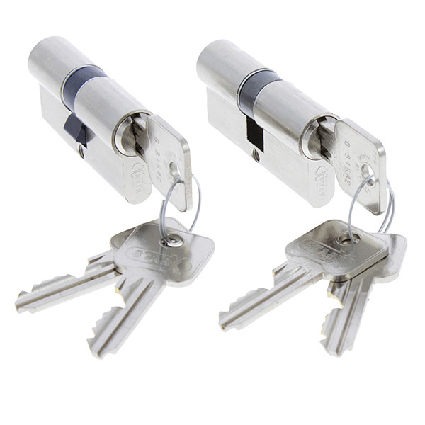 Starx Cilinder | Starx | 30/30 mm | 2 stuks (Dubbel, Gelijksluitend, SKG**, 6 sleutels) 8760228 K010808144 - 2