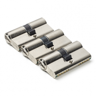Starx Cilinder | Starx | 3 stuks (Dubbel, Gelijksluitend, SKG**, 30/30 mm, Vernikkeld, 9 sleutels) 8760229 K010808145 - 1