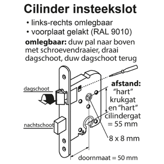 Starx Cilinderslot | Starx | 55 mm (Gelakt) 4360000 K010808173 - 