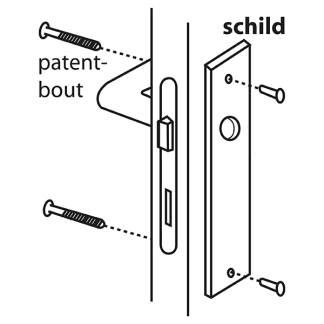 Starx Deurklink met blindschild | Starx | Coupe (Aluminium) 86.200.91 K010809725 - 