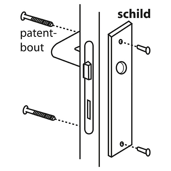 Starx Deurklink met blindschild | Starx | Coupe (Aluminium, RVS) 86.200.24 K010809709 - 7