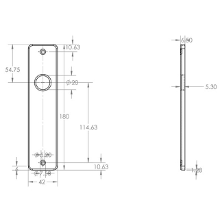 Starx Deurklink met blindschild | Starx (Aluminium, RVS) 86.200.00 K010809701 - 6