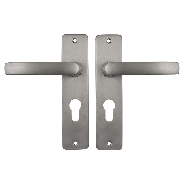 Starx Deurklink met cilinderschild | Starx | 55 mm  (Aluminiumm, RVS) 86.200.02 K010809703 - 1