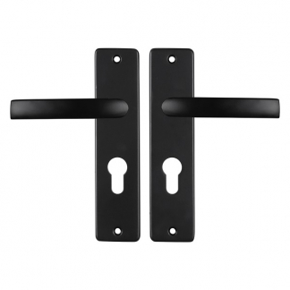 Starx Deurklink met cilinderschild | Starx | Blok | 55 mm (Aluminium, Zwart) 86.200.34 K010809687 - 1