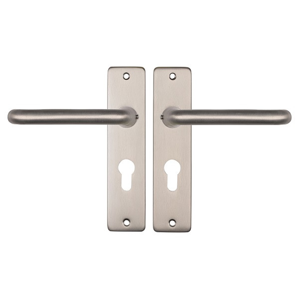 Starx Deurklink met cilinderschild | Starx | Coupe | 55 mm (Aluminium, RVS) 86.200.26 K010809711 - 1