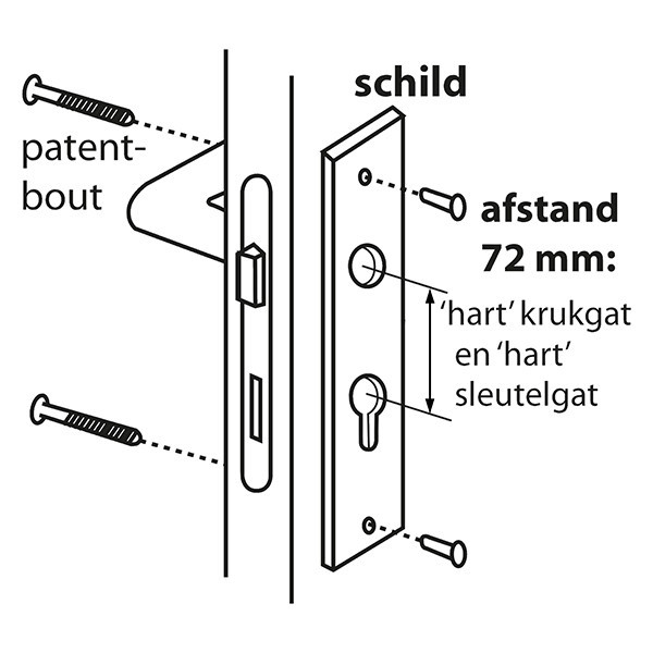 Starx Deurklink met cilinderschild | Starx | Coupe | 72 mm (Aluminium) 86.200.95 K010809728 - 8