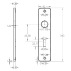 Starx Deurklink met sleutelschild | Starx | Blok | 56 mm (Aluminium, Zwart) 86.200.33 K010809686 - 3