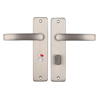 Starx Deurklink met wc-sluitingschild | Starx | Blok | 63 mm (Aluminium, RVS) 86.200.04 K010809705 - 1