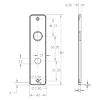 Starx Deurklink met wc-sluitingschild | Starx | Blok | 63 mm (Aluminium, Zwart) 86.200.36 K010809689 - 3