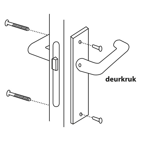 Starx Deurklink met wc-sluitingschild | Starx | Coupe | 57 mm (Aluminium) 86.200.97 K010809730 - 9