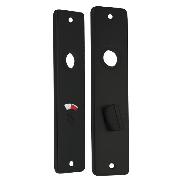 Starx Deurklink met wc-sluitingschild | Starx | Coupe | 57 mm (Aluminium, Zwart) 86.200.61 K010809698 - 4