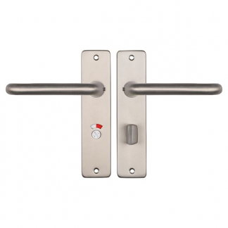 Starx Deurklink met wc-sluitingschild | Starx | Coupe | 63 mm (Aluminium, RVS) 86.200.28 K010809713 - 1