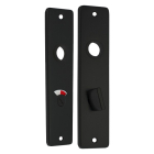 Starx Deurklink met wc-sluitingschild | Starx | Coupe | 63 mm (Aluminium, Zwart) 86.200.60 K010809697 - 4