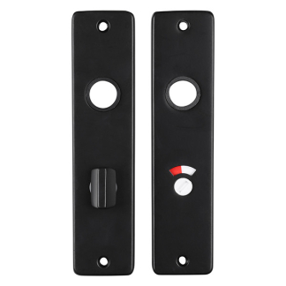 Starx Deurklink met wc-sluitingschild | Starx | Coupe | 63 mm (Aluminium, Zwart) 86.200.60 K010809697 - 5