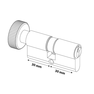 Starx Knopcilinder | Starx | 30/30 mm (Dubbel) 8760224 K010808140 - 