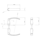 Starx Losse deurklink | Starx | Blok (Aluminium) 44.805.01 K010809766 - 3