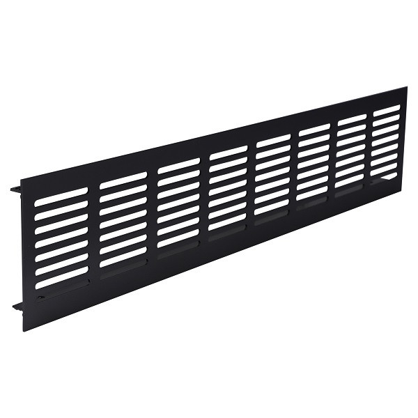 Starx Plintrooster | Starx | 400 x 80 mm (Aluminium, Zwart) 45.709.37 K081000288 - 1