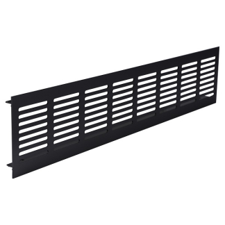 Starx Plintrooster | Starx | 400 x 80 mm (Aluminium, Zwart) 45.709.37 K081000288 - 1