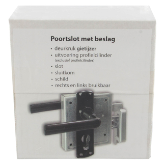 Starx Poortslot | Starx (6 delig, Links/Rechts, Gietijzer, Verzinkt) 10.716.35 K010809300 - 