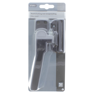 Starx Raamsluiting met nok | Starx (Drukknop, Links draaiend, Zwart) 87.604.48 K010809176 - 3