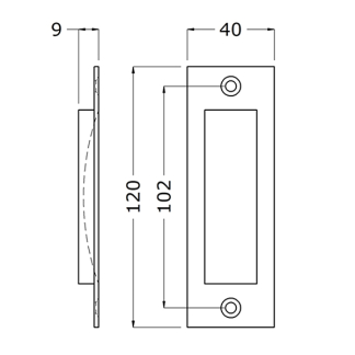 Starx Schuifdeurkom | Starx (120 mm, Geborsteld aluminium) 8060133 K010808167 - 