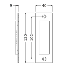 Starx Schuifdeurkom | Starx (120 mm, Geborsteld aluminium) 8060133 K010808167 - 5